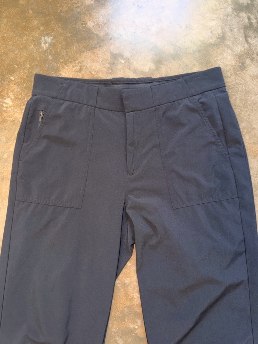 Athleta Black Stretch Travel Pants Straight Leg Ankle Size 6 NWT - Picture 3 of 10